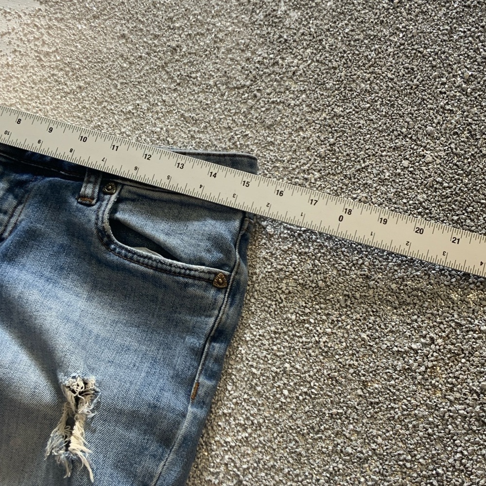 Kut from the Kloth Light Blue Ripped Boyfriend Jeans - Picture 7 of 12